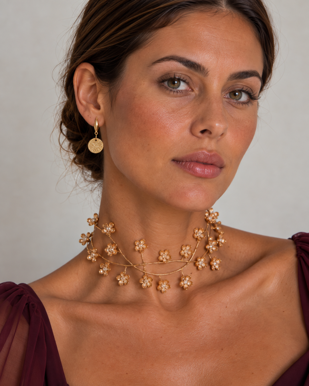 Choker Halo Zlatý