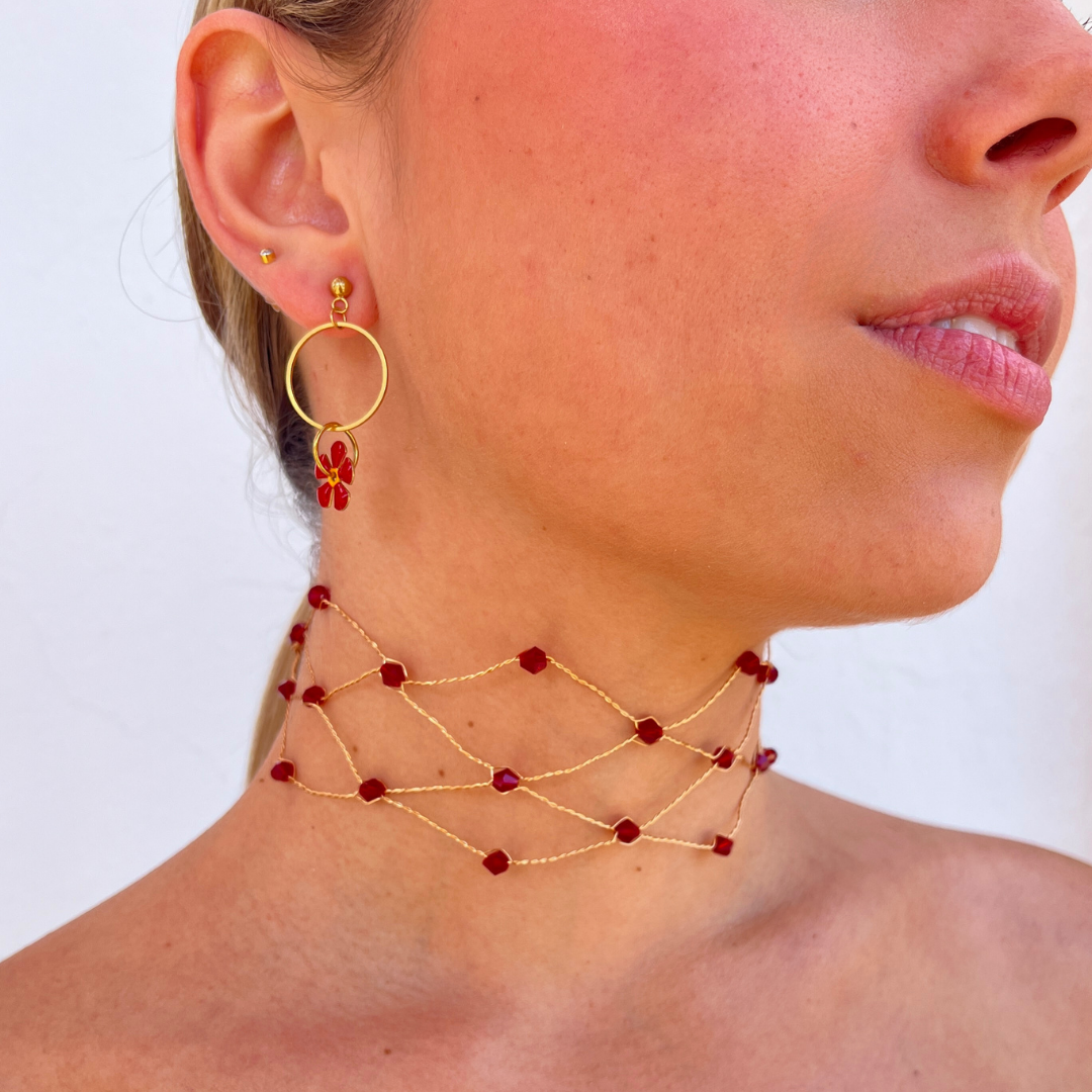 Choker Vega collar artesanal hipoalergenico hecho a mano Espana Hanalima